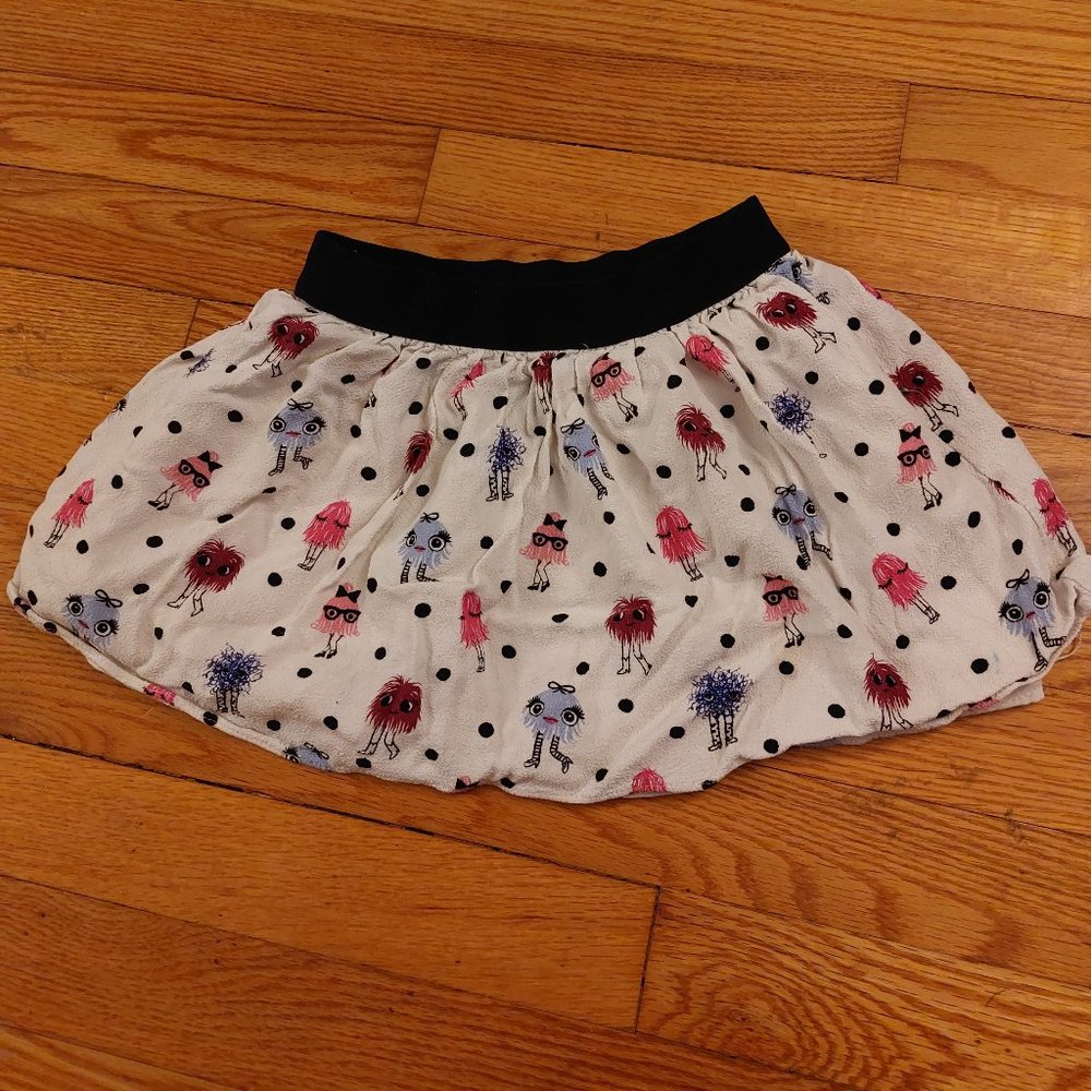 Kate Spade girls monster print skirt